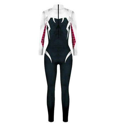 MINISO Women’s Cosplay Bodysuit – Sexy Spiderman, Iron Man & Gwen Stacy Jumpsuit for Halloween & Superhero Parties
