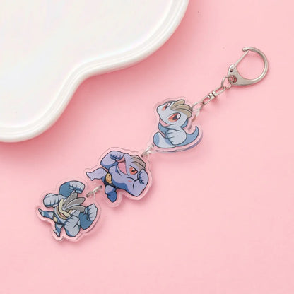 Anime Acrylic Keychain – Cute Cartoon Car Bag Pendant, Creative Gift for Friends & Fans, Fun Keyring Charm