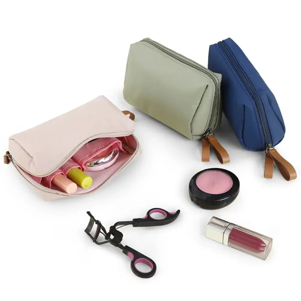 Portable Women’s Mini Makeup & Cosmetic Bag – Small Lipstick Pouch & Toiletry Organizer