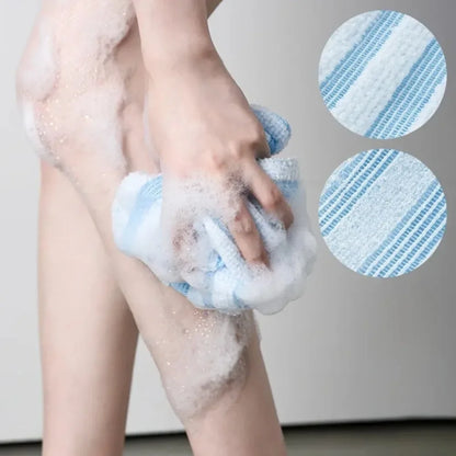 Japanese Nylon Rubbing Washcloth – Exfoliating Back Scrub Shower Sponge Bath Towel