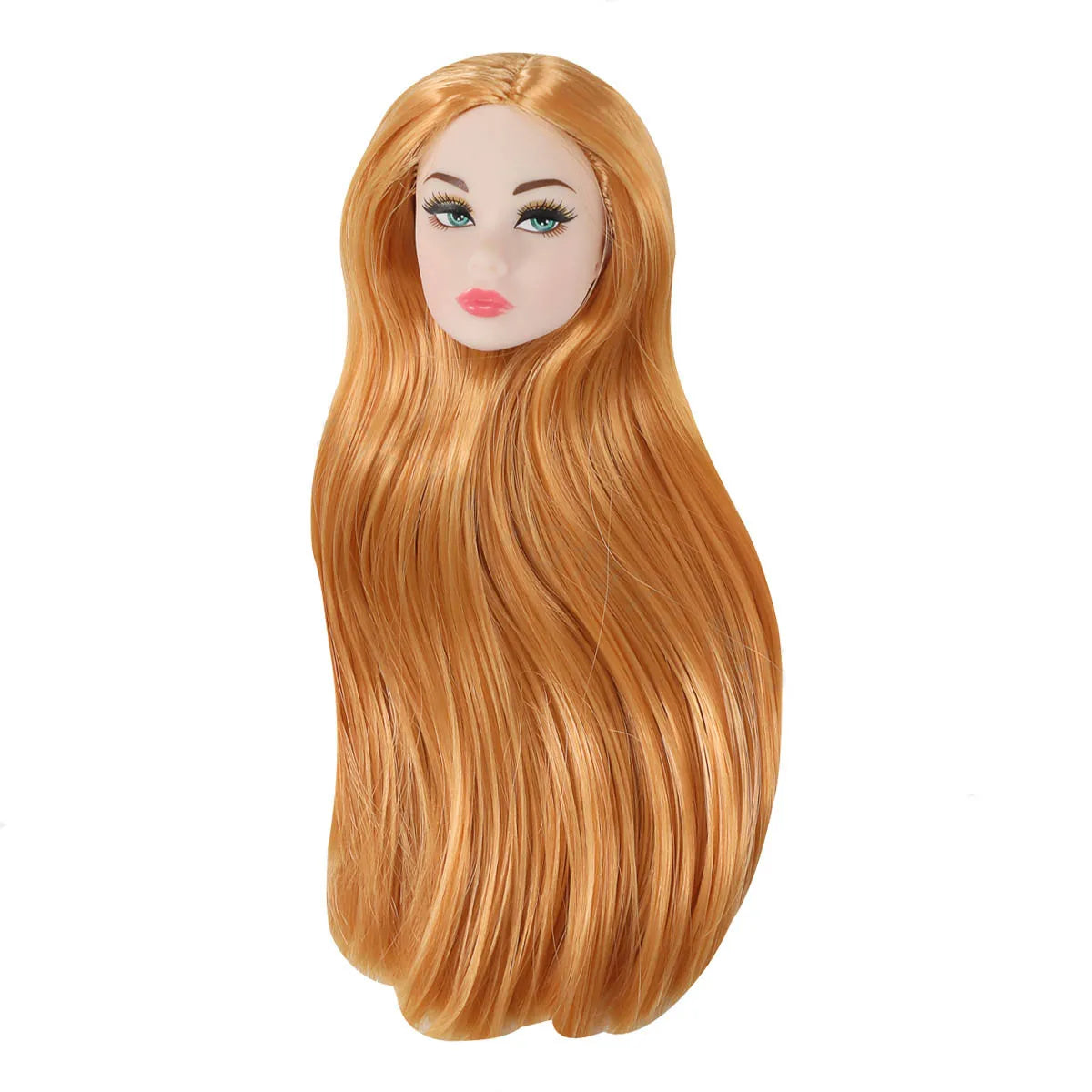 1/6 Supermodel Doll Head Accessories – European & American Makeup Heads for 30cm Dolls in White, Normal & Chocolate Skin