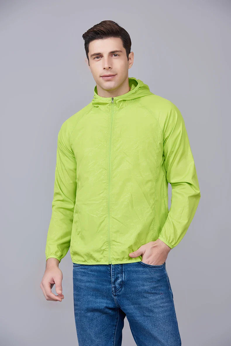 LNGXO Unisex Waterproof Hiking Jacket – Quick Dry Camping Windbreaker, Trekking, Fishing, Anti-UV Rain Coat for Men & Women