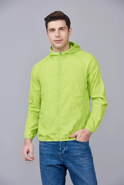 LNGXO Unisex Waterproof Hiking Jacket – Quick Dry Camping Windbreaker, Trekking, Fishing, Anti-UV Rain Coat for Men & Women