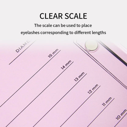 GLAMLASH Eyelash Extension Glue Pallet: Acrylic Board for False Lashes - Makeup Tool Holder