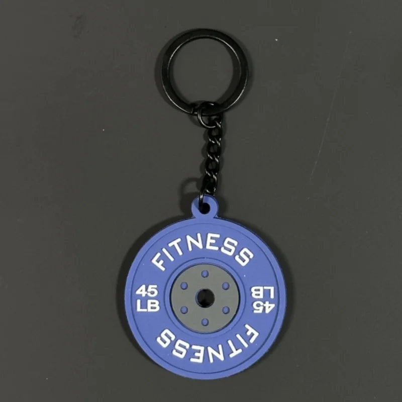 2025 Silicone Barbell Dumbbell Keychain – DIY Gym Gift for Fitness Lovers & Trainers