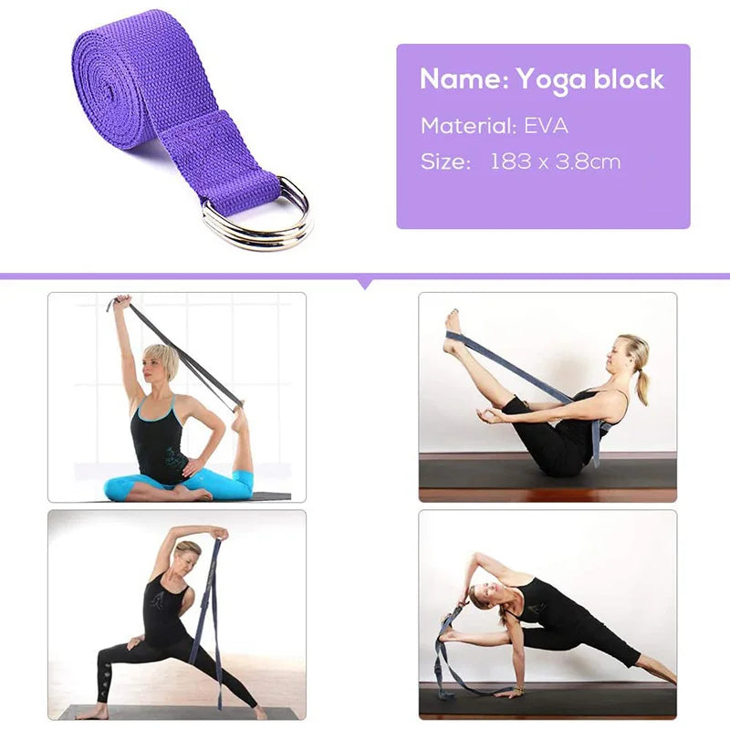5 Piece Yoga Starter Kit – Blocks, Ball, Stretching Strap, Resistance Loop & Pilates Band for Home Fitness