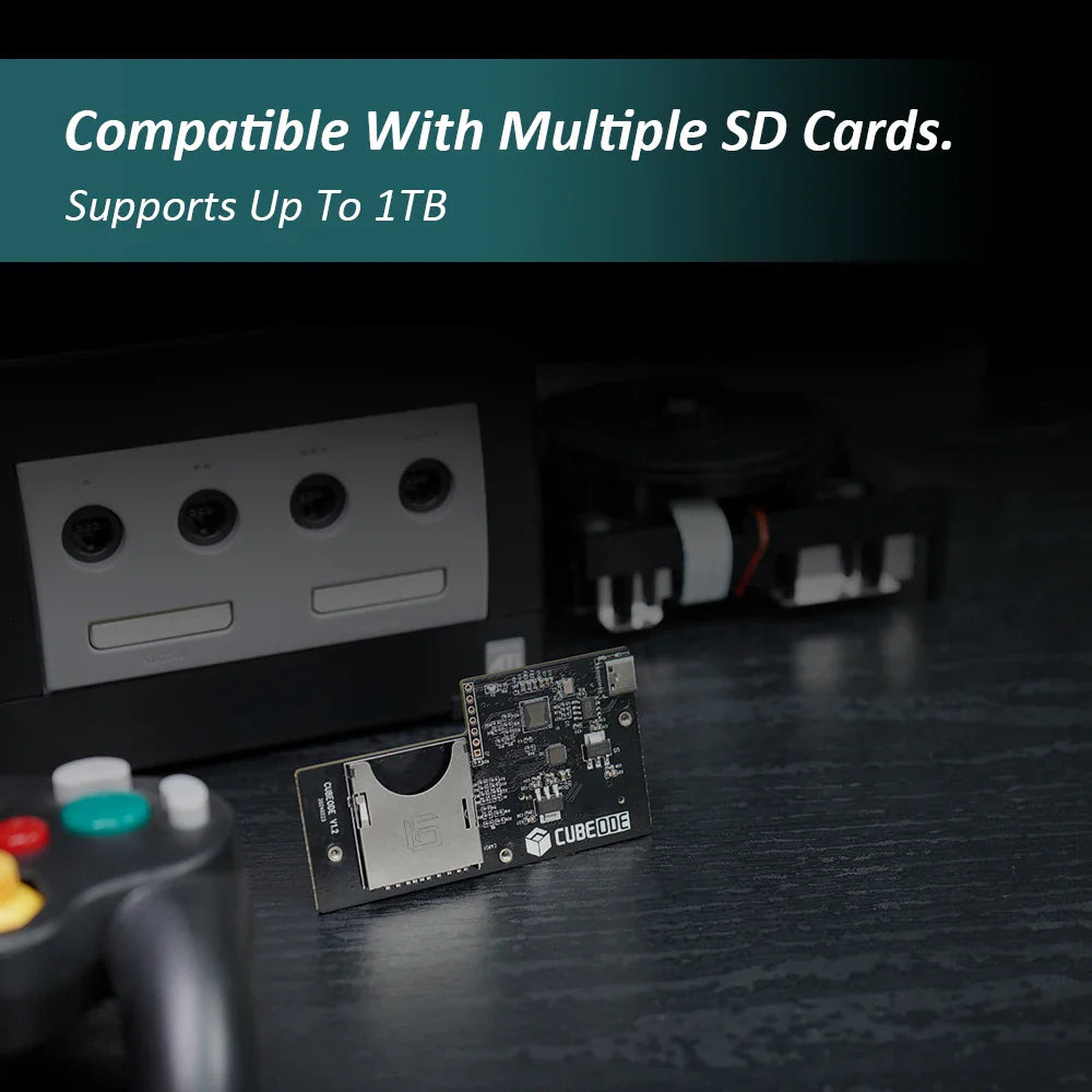 RetroScaler CUBEODE V1.2 Optical Drive Emulator – GameCube GC Loader Swiss SD2SP2 Replacement for All NGC Versions