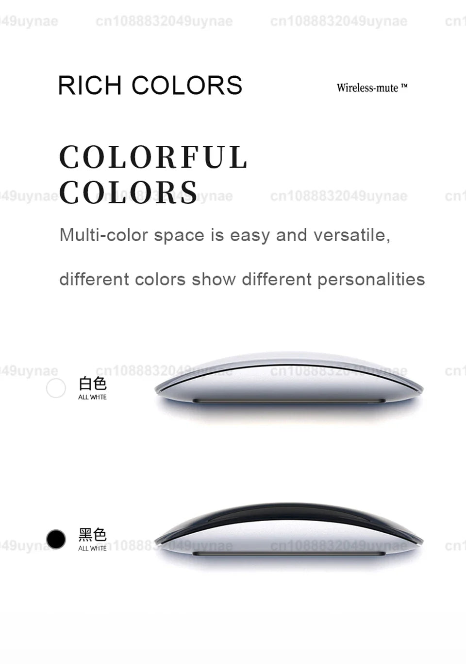Apple Original Magic Mouse, Multi-Touch Bluetooth 5.0 Wireless Mouse for MacBook Pro/Air, iPad, Laptop, and Tablet PC