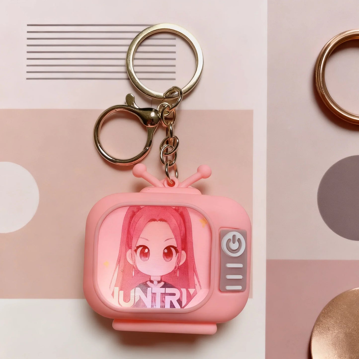 Demon Hunter Girl Group Anime Keychain — KPOP Light-Up Night Light, Doll & Bag Decoration Gift