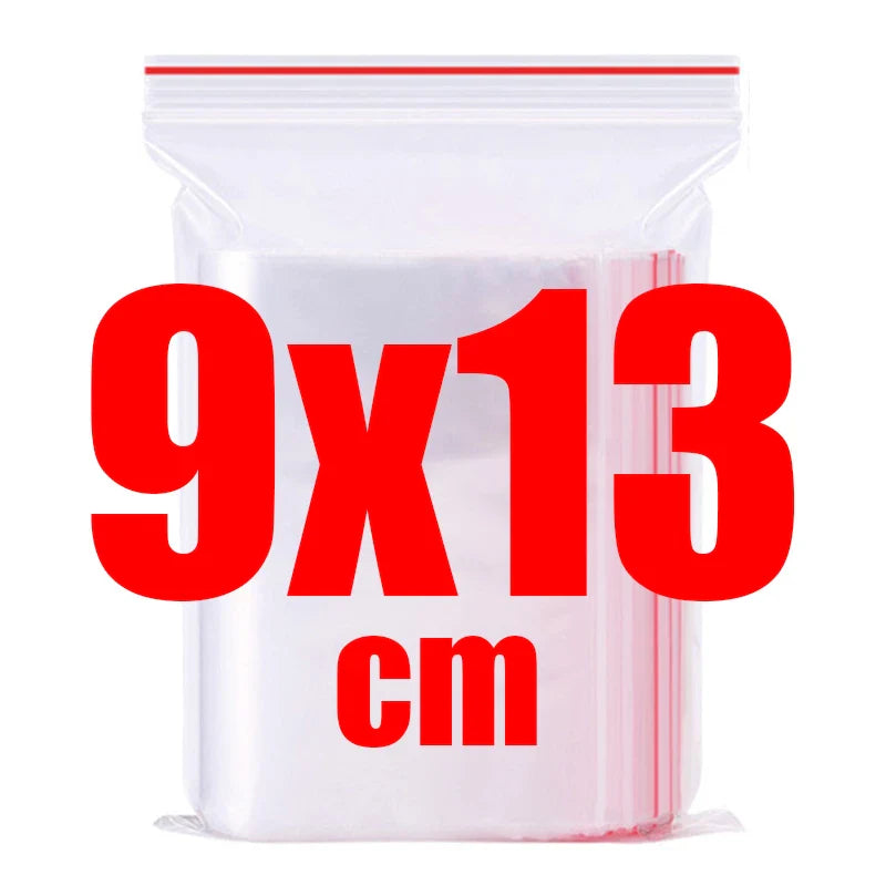 500/100pcs Self-Seal Transparent Plastic Bags – Storage Pouches for Jewelry, Food, Pills, Wholesale