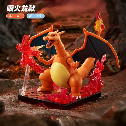New BLOKEES Pokémon Building Block Figures – Nidoking, Charizard & Pikachu Movable Model Toys for Collection & Desktop Decor