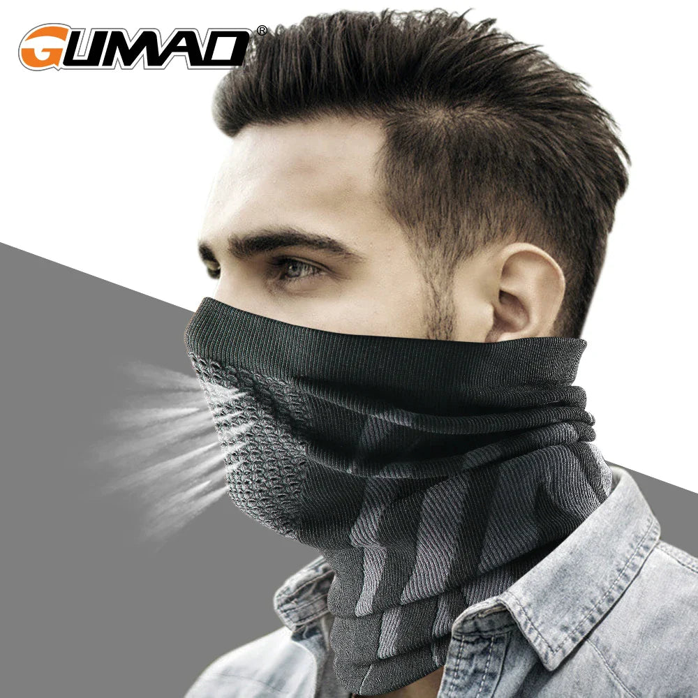 Thermal Face Bandana Mask Neck Warmer Gaiter - Bicycle Cycling Ski Tube Scarf for Hiking - Breathable Print Masks for Women and Men Winter