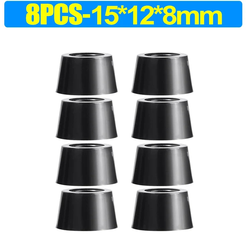 8/80pcs Rubber Furniture Pads - Non-Slip Floor Protectors & Chair Leg Bumper Gaskets for Tables and Cutting Boards