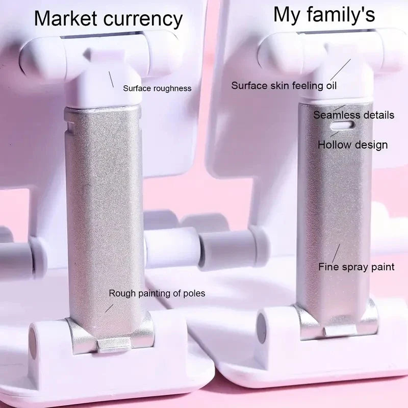 Adjustable Desktop Phone Holder Stand: Universal Desk Tablet Holder for iPhone, iPad, Xiaomi - Convenient Table Cell Phone Stand