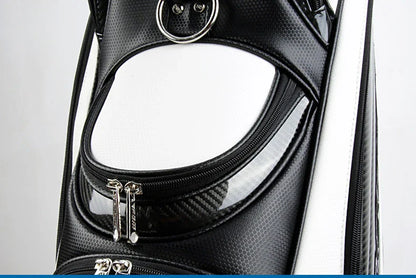 PGM Men's Golf Bag QB034 – PU Waterproof Large Capacity Standard Bag for 14 Golf Clubs