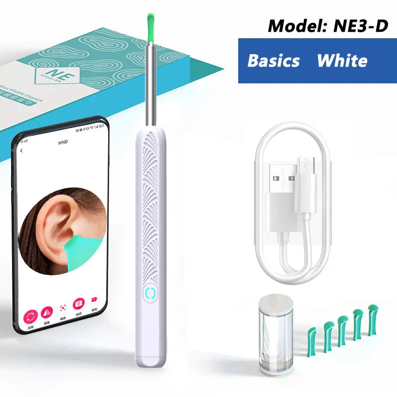 Visual Ear Wax Cleaner with Camera – Safe Luminous Otoscope Endoscope for Ear Cleaning & Ear Care