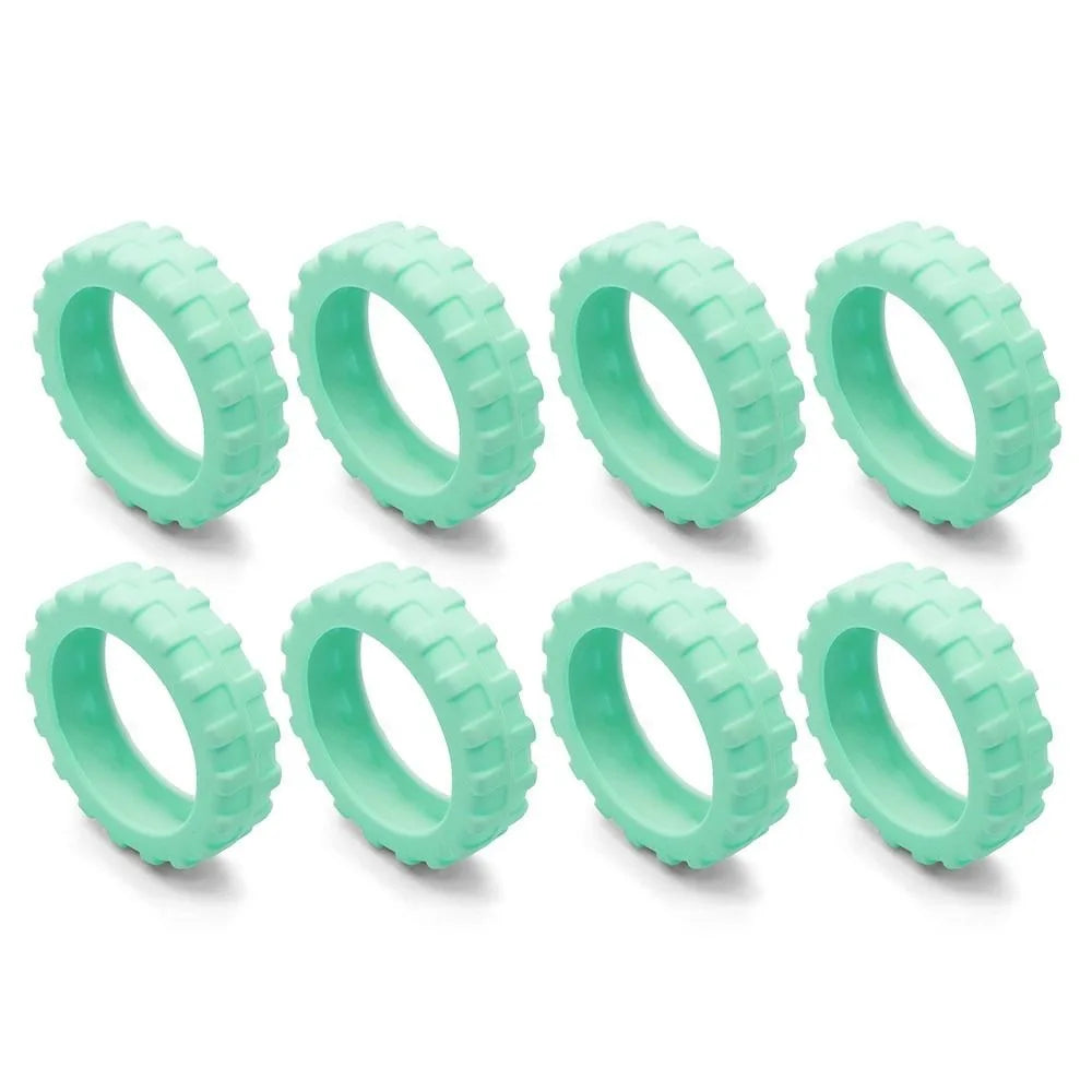 Universal Silicone Luggage Wheel Covers — Travel Suitcase Caster Protector, Noise & Wear Reduction