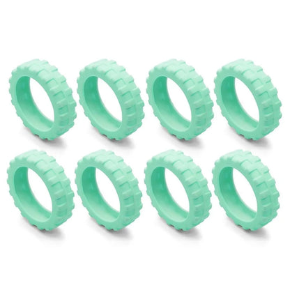 Universal Silicone Luggage Wheel Covers — Travel Suitcase Caster Protector, Noise & Wear Reduction