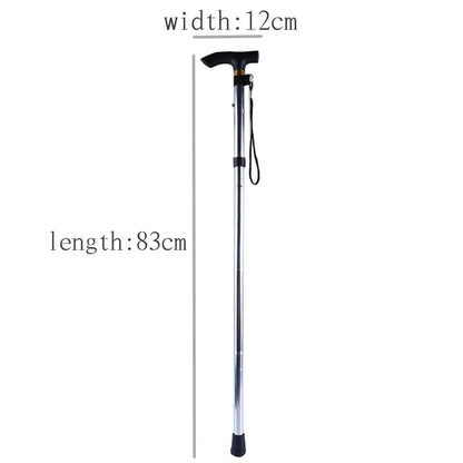 Hiking Camping Mountaineering Poles - Telescopic Walking Stick Trekking Poles Folding Cane Crutches Pole, Unisex