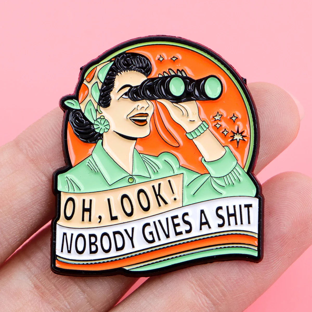 Sarcastic Quote Enamel Pin – Vintage Lapel Brooch Badge for Backpack, Clothing & Accessories, Humorous Jewelry Gift