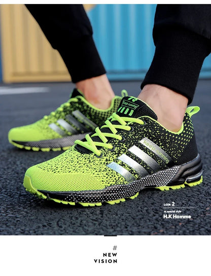 Men’s Air Cushion Running Shoes – Breathable Lightweight Marathon Sneakers for Athletic Training, Comfortable for Women