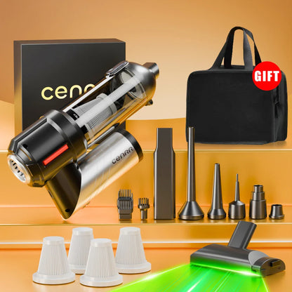 CENRR Powerful Mini Car Vacuum Cleaner 998000PA – Cordless Portable Handheld Cleaner & Home Appliance Blower