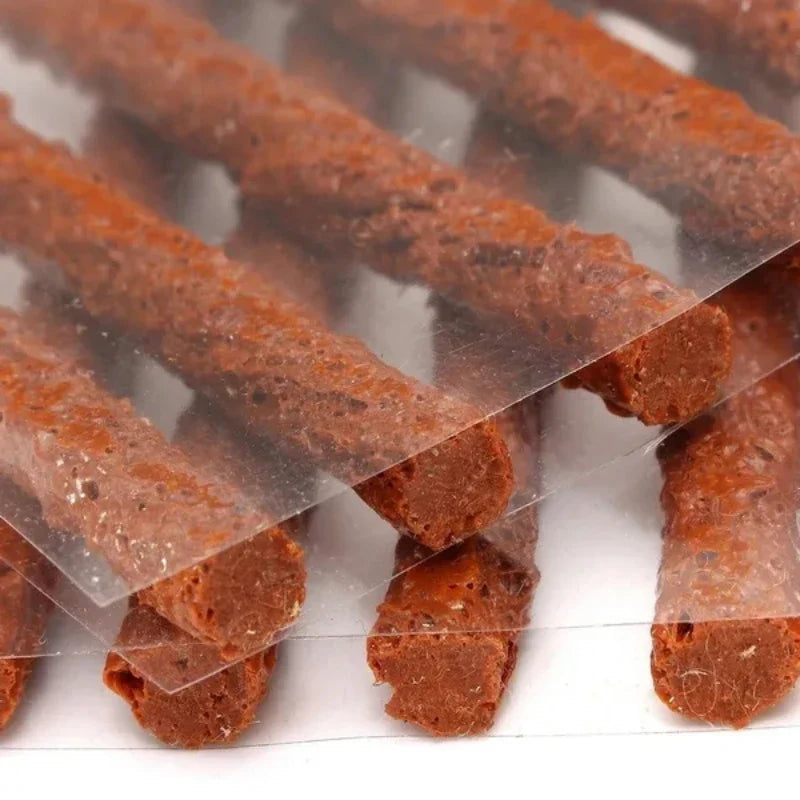 Car & Motorcycle Tire Repair Kit – Tubeless Tyre Puncture Plug Set with Rubber Strips for Truck & Vacuum Tire Repairs