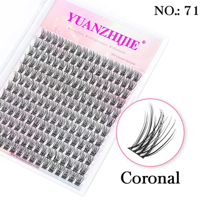DIY 144 Cluster Lashes YUANZHIJIE – Natural C/D Curl Segmented Mink Individual Eyelash Extensions Kit for Home Makeup & Professional Volume Look (Free Shipping)