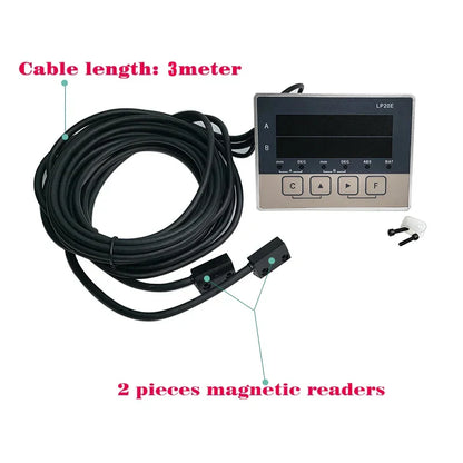 LP20E 2-Axis Digital DRO – Magnetic Sensor Tape Displacement Readout Scale for CNC Lathe & Woodworking Machines