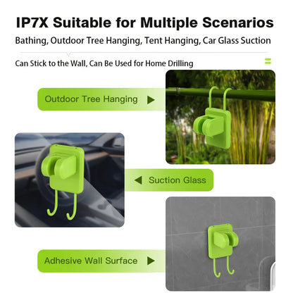 Camping Shower Pump Kit – RV & Outdoor Shower with Digital Display, Adjustable Full-Screen Shower for Backyard