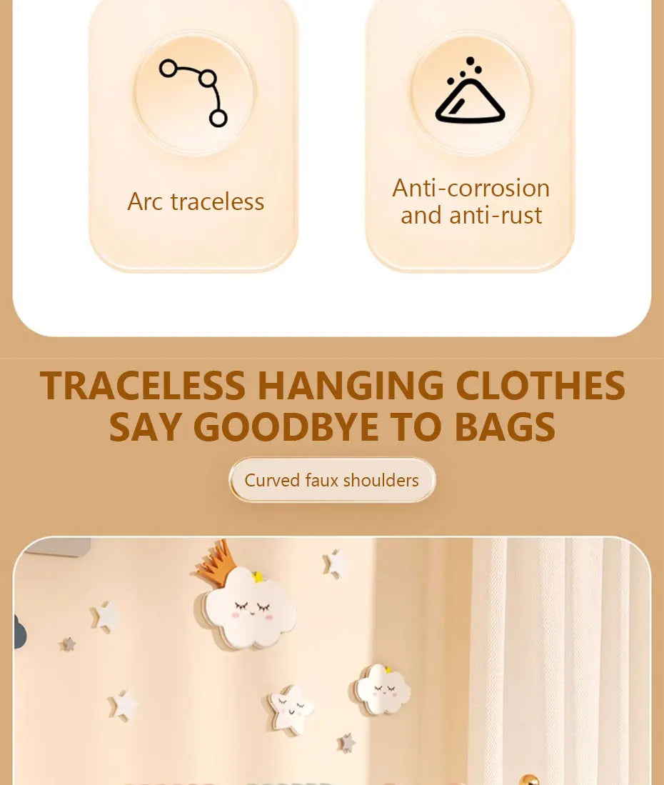 Baby Clothes Hangers – 10PCS Cute Kids Hanger Clips for Closet & Display