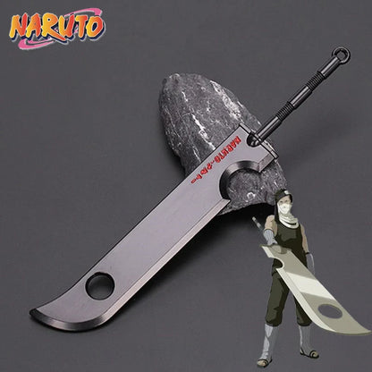 Anime Naruto Weapon Keychain Set – Metal Models of Asuma, Zabuza Sword, Kisame, Hidan, Minato Kunai & Flying Thunder God Cosplay Toys for Boys