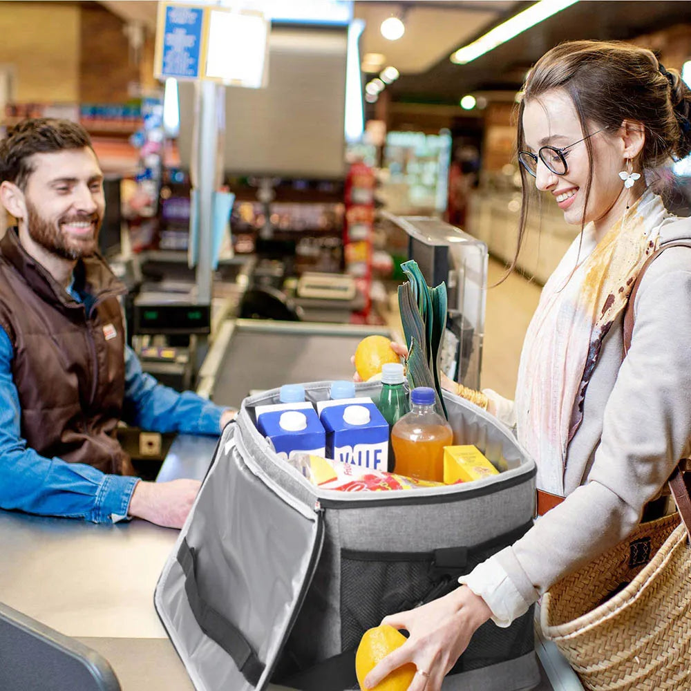 35L Large Insulated Cooler Bag – Portable Lunch Box Tote for Men and Women, Picnic, Camping, BBQ, and Outdoor Activities