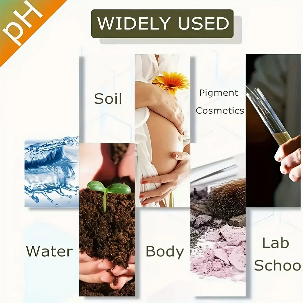 PH Test Strips 1–14 Indicator Litmus Paper – 80 Strips Pack Water & Soil pH Testing Kit for Home, Lab & Gardening Use