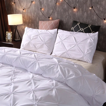 Queen 3-Piece Comfort Set – Gray Bed in a Bag Bedding Set with Duvet Cover & Pillowcases (No Comforter)