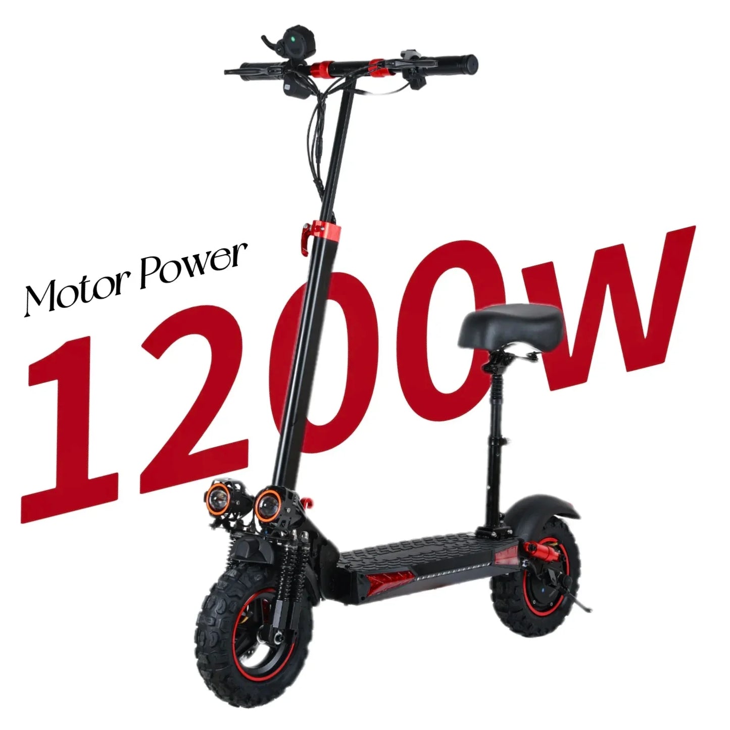 J11MAX Foldable Electric Scooter for Adults — 48V 1200W, 18Ah, 11" Off-Road Tires, Waterproof Smart E-Scooter