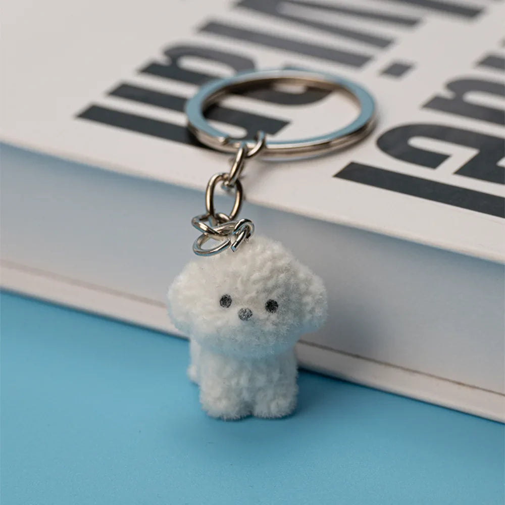 Cartoon Plush Koala Keychain – Cute Fluffy Doll Bag Pendant, DIY Keyring Charm Gift for Women