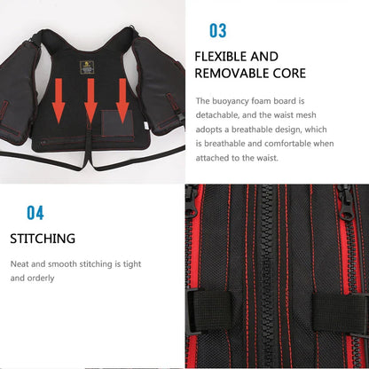Multi-Functional Life Jacket Vest for Outdoor Fishing – Safety Vest with Storage Pockets & Buoyant Materials