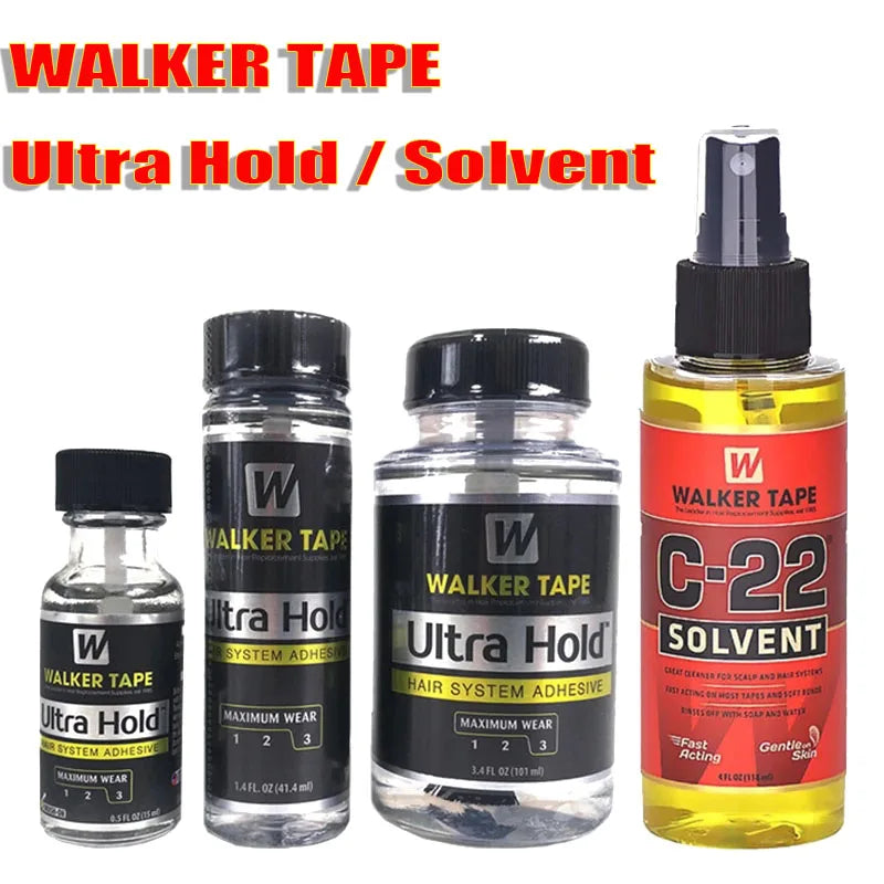 Ultra Hold Hair Adhesive Tape – 0.5/1.4/3.4 FL OZ Maximum Wear for Hair Replacement, Established 1985