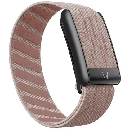 Whoop 5.0 Compatible Nylon Wristband - Black, Silver & Gold Woven Elastic Sports Replacement Strap