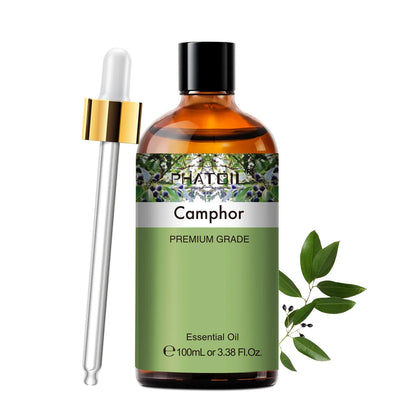 PHATOIL 100ml Aromatherapy Essential Oil Set – Lavender, Rose, Vanilla, Eucalyptus, Sandalwood & Pine Needles for Diffusers & Candle Making