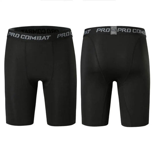 Men’s Compression Leggings — Quick-Dry Basketball, Running & Training Quarter-Length Sports Fitness Pants