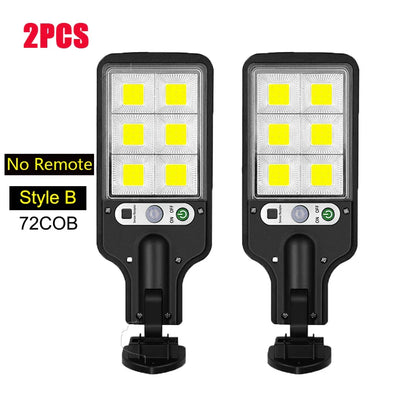 Powerful LED Solar Outdoor Wall Lamp – Rechargeable Human Motion Sensor Light for Garden, Terrace, Garage & Street