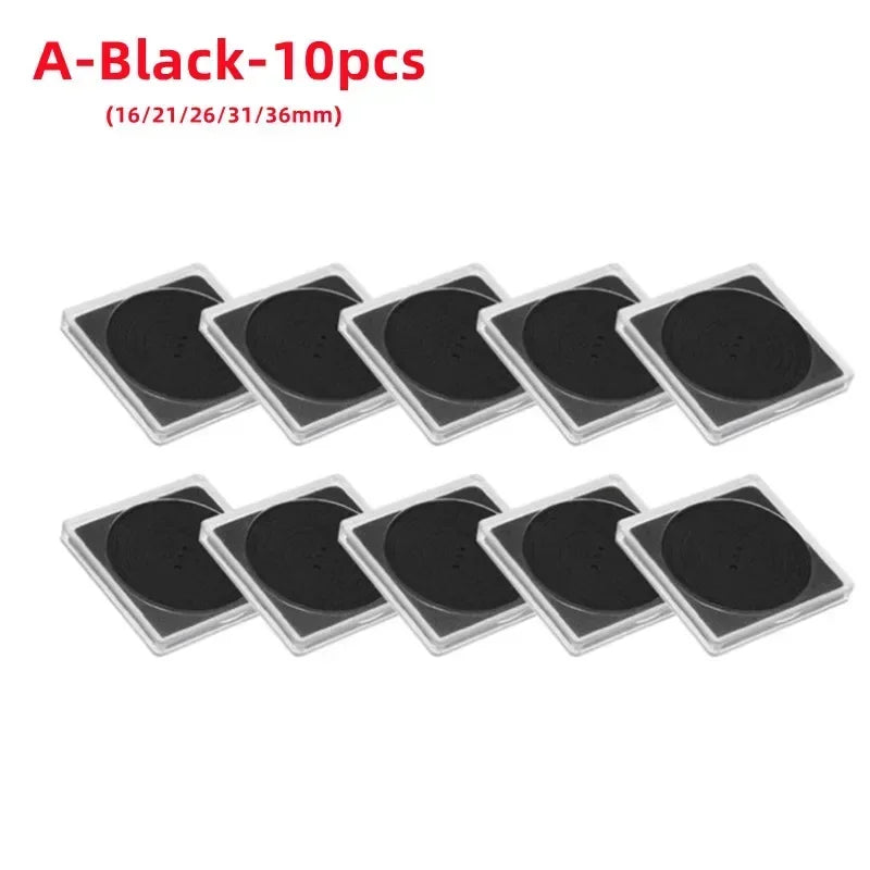 10PCS Plastic Square Coin Holder Capsules – Transparent Storage Containers for 16mm-40mm Coins, Small Round Coin Display Boxes