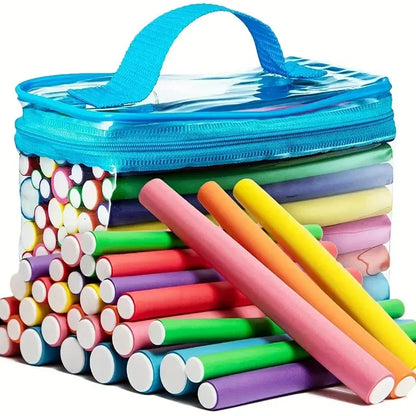 42pcs Flexible Hair Curlers Set – No-Heat Twist Foam Rollers for DIY Curls