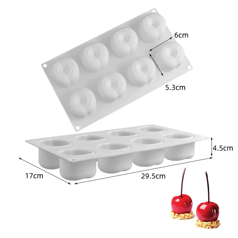 3D Lemon Shape Silicone Cake Mold — French Dessert Baking Tools for Brownies, Mousse & Pastry Decoration