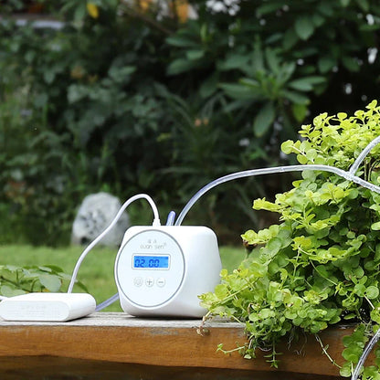 Smart Drip Irrigation Timer System – Automatic Garden Watering Controller Pump Kit for Plants & Home Use