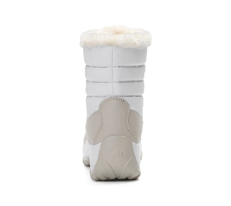Women’s Snow Boots — Non-Slip Waterproof Fur-Lined Platform Ankle & Thigh-High Winter Boots with Wedges