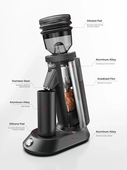 HiBREW G5 Conical Burr Electric Coffee Grinder: Compact Portable Mill for Espresso & Turkish Coffee - Kitchen Essential