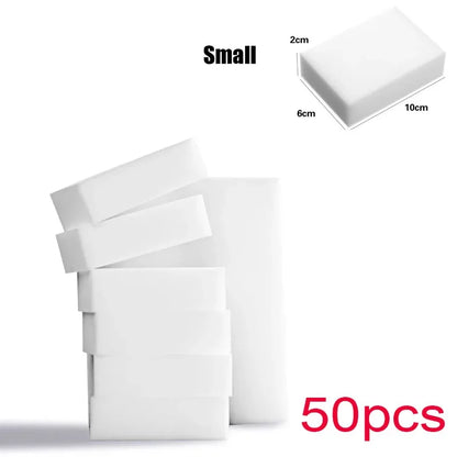 Melamine Magic Cleaning Sponges – Eraser Pads for Kitchen, Bathroom & Office, Multi-Size 10x6x2cm & 10x7x3cm